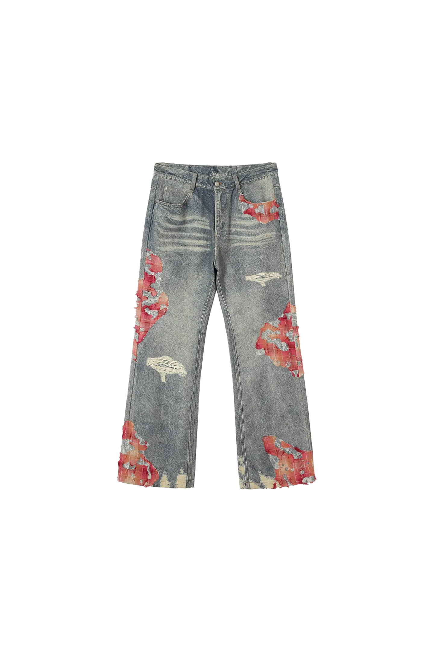 Sunset Cloud Lace Print Denim Jacket/Pants