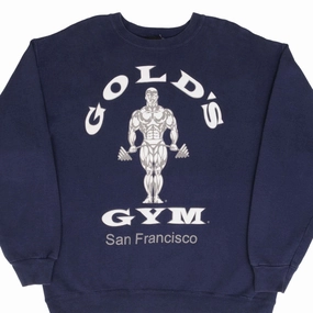 VINTAGE GOLD'S GYM SAN FRANCISCO SWEATSHIRT 1990S SIZE MEDIUM MADE IN USA