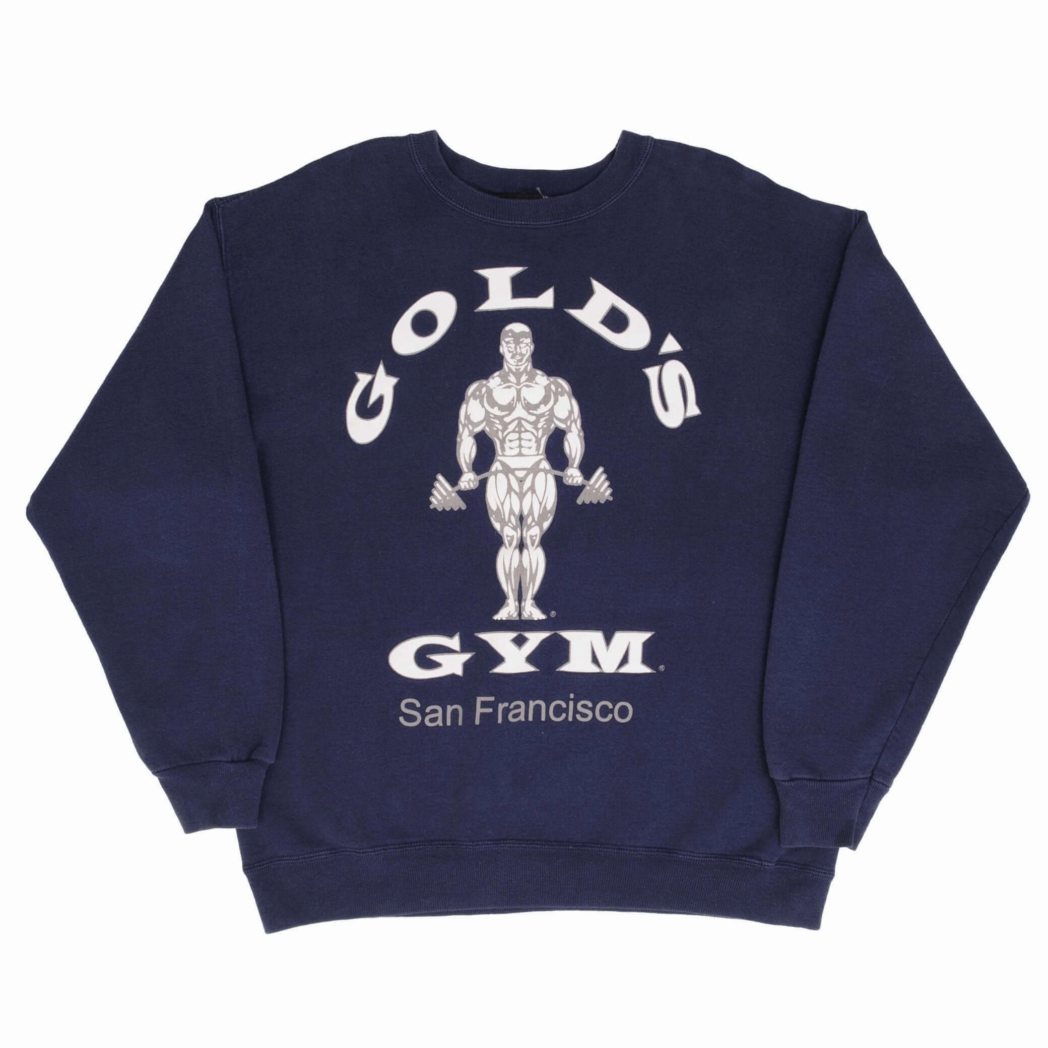 VINTAGE GOLD'S GYM SAN FRANCISCO SWEATSHIRT 1990S SIZE MEDIUM MADE IN USA