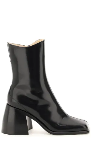 Wandler Ella Square-Toe Ankle Boots
