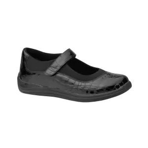Women's Rose - Black Croc (Wide Width)