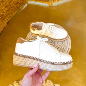 Yellow Box | Misty Espadrille Sneaker in White